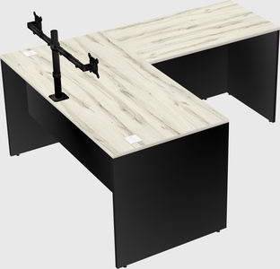 L-shaped office desk