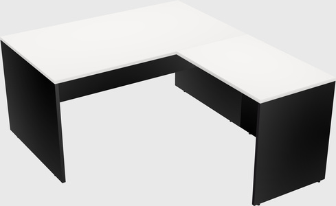 L-shaped office desk