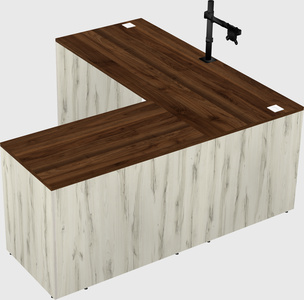 L-shaped office desk