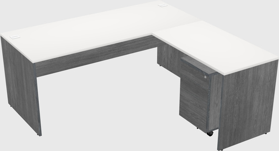 L-shaped office desk