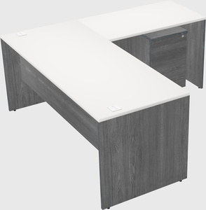 L-shaped office desk