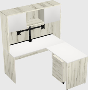 L-shaped office desk