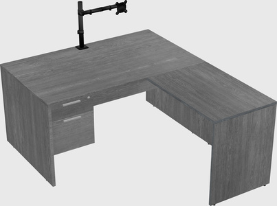 L-shaped office desk
