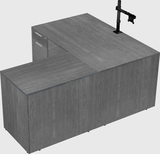 L-shaped office desk