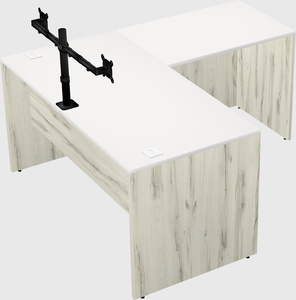 L-shaped office desk