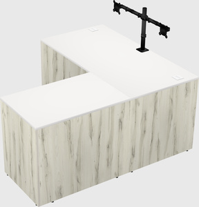 L-shaped office desk