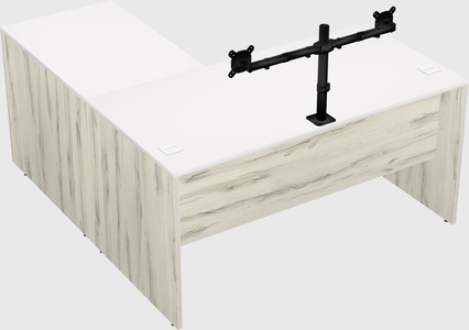L-shaped office desk