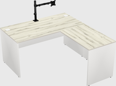 L-shaped office desk