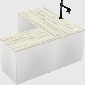 L-shaped office desk