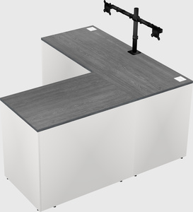 L-shaped office desk