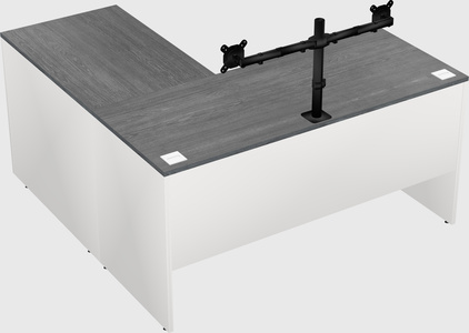 L-shaped office desk