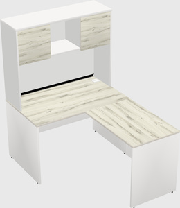 L-shaped office desk