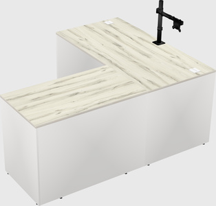 L-shaped office desk