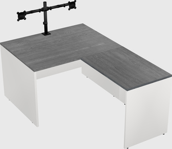 L-shaped office desk