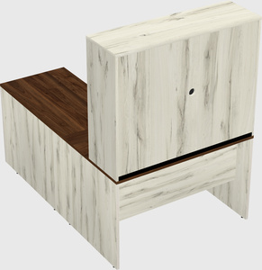 L-shaped office desk