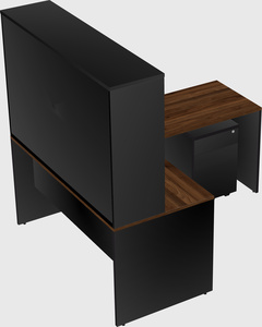 L-shaped office desk