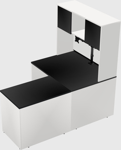 L-shaped office desk