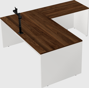 L-shaped office desk