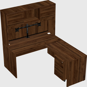 L-shaped office desk