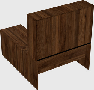 L-shaped office desk