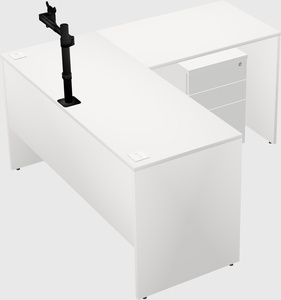 L-shaped office desk