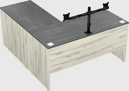 L-shaped office desk