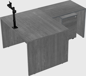 L-shaped office desk