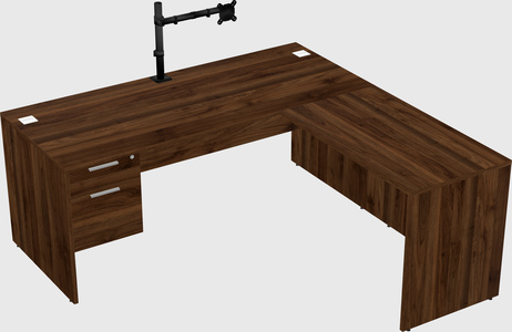 L-shaped office desk