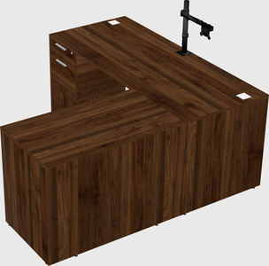 L-shaped office desk