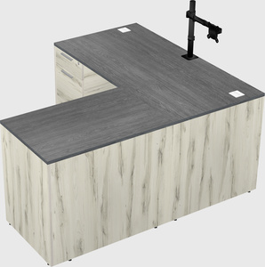 L-shaped office desk