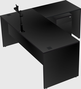 L-shaped office desk