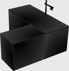 L-shaped office desk