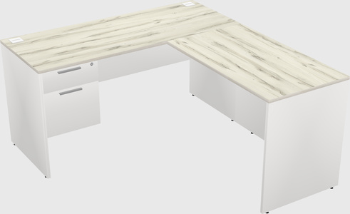 L-shaped office desk