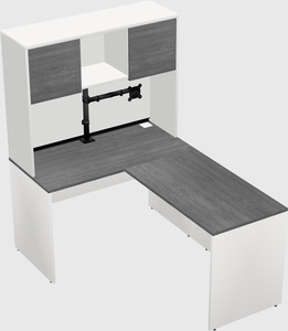 L-shaped office desk