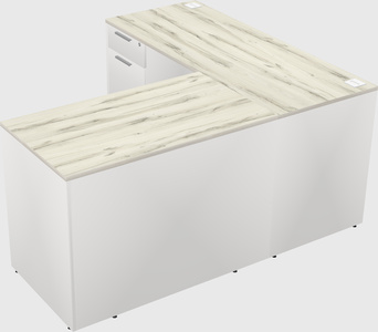 L-shaped office desk