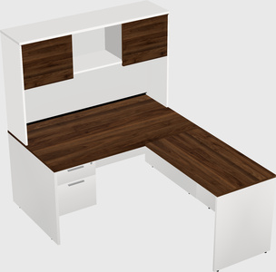 L-shaped office desk