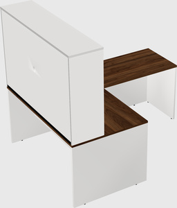 L-shaped office desk