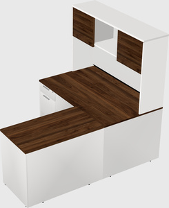 L-shaped office desk