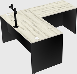 L-shaped office desk