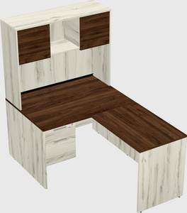 L-shaped office desk
