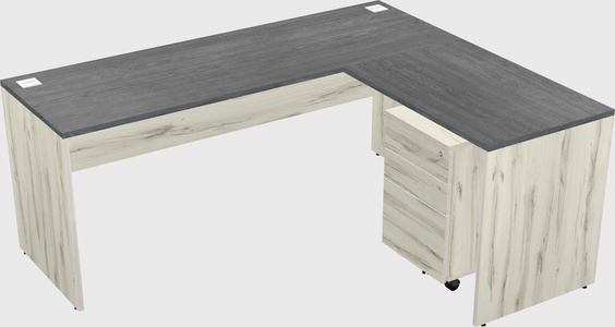 L-shaped office desk