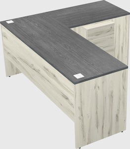 L-shaped office desk