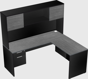 L-shaped office desk