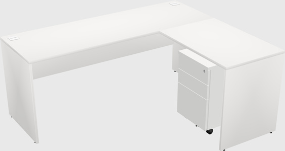 L-shaped office desk