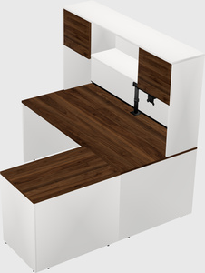 L-shaped office desk
