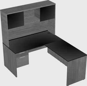 L-shaped office desk