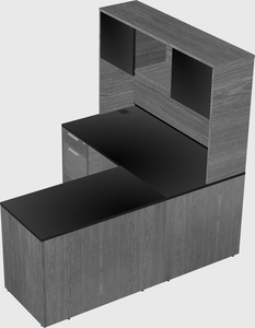 L-shaped office desk