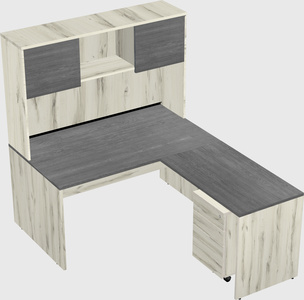 L-shaped office desk