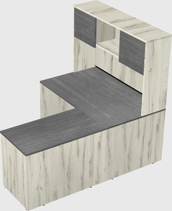 L-shaped office desk