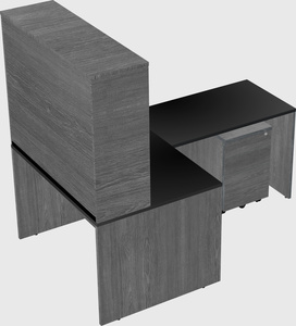 L-shaped office desk